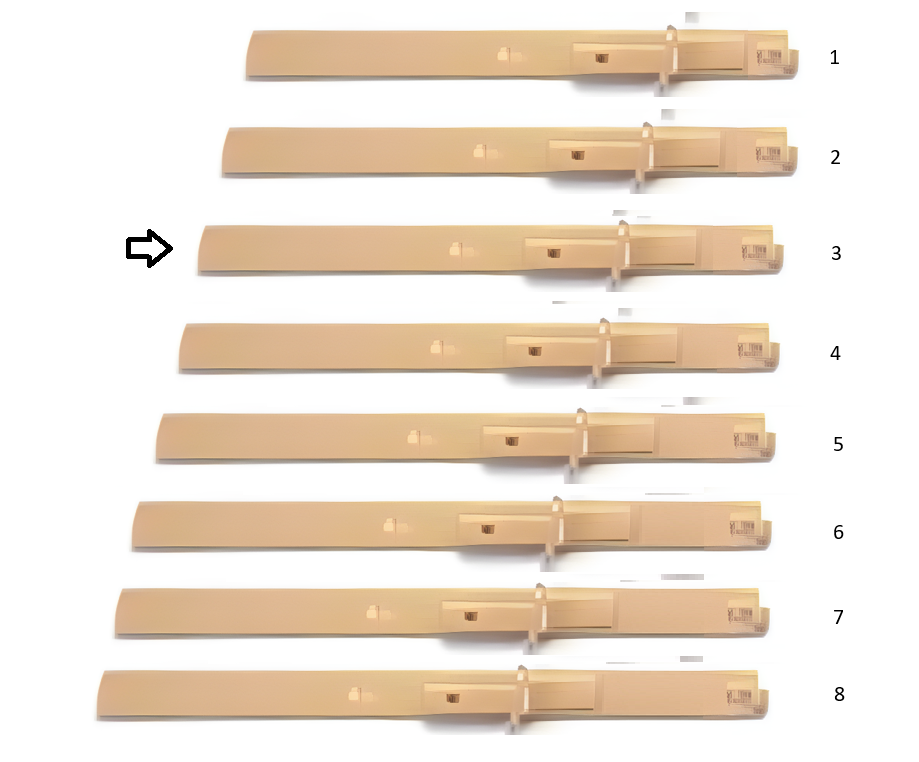 extension tips, pair, metal, gold size 3