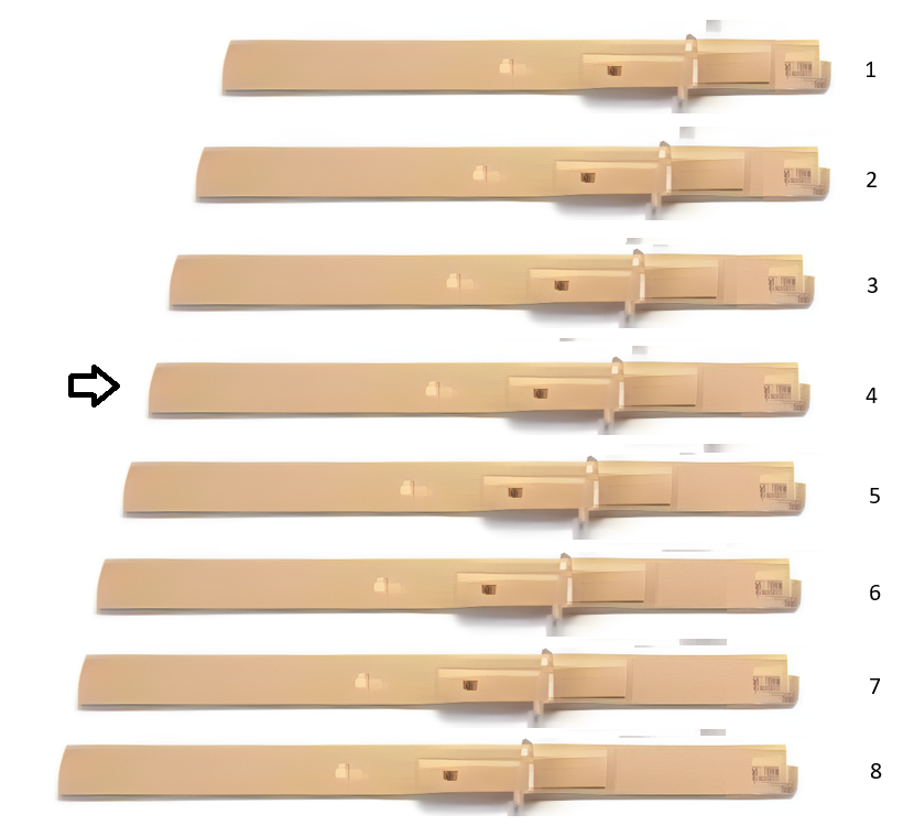 extension tips, pair, metal, gold size 4