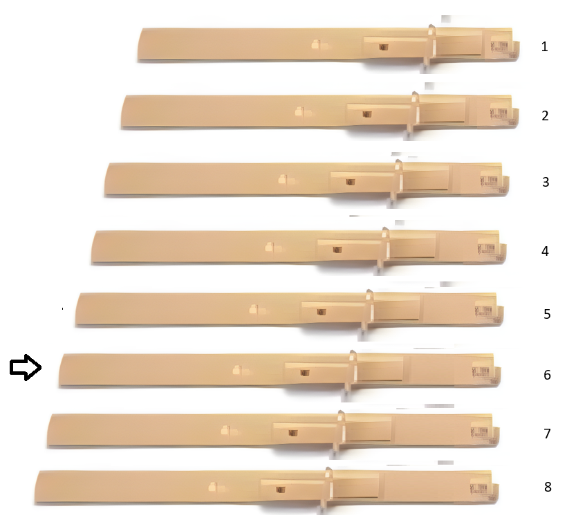 extension tips, pair, metal, gold size 6