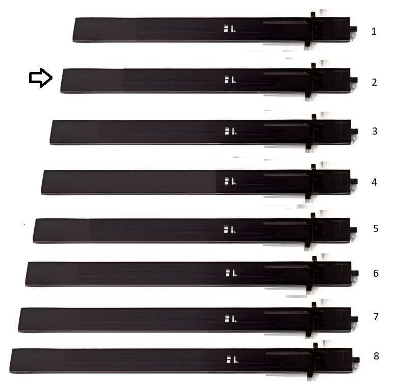 extension tips, pair, metal, black size 2