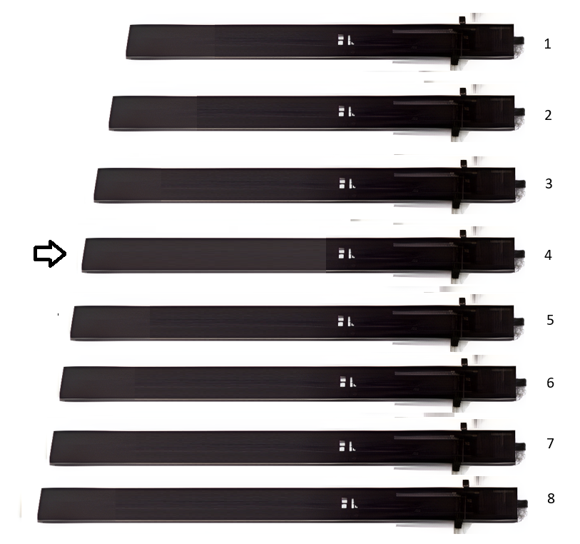extension tips, pair, metal, black size 4