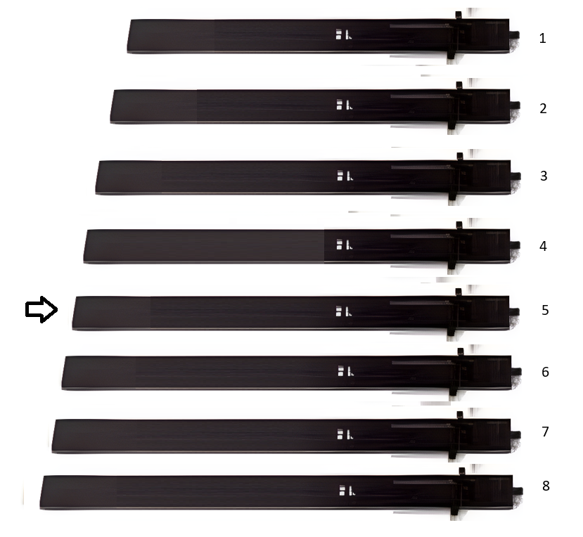 extension tips, pair, metal, black size 5