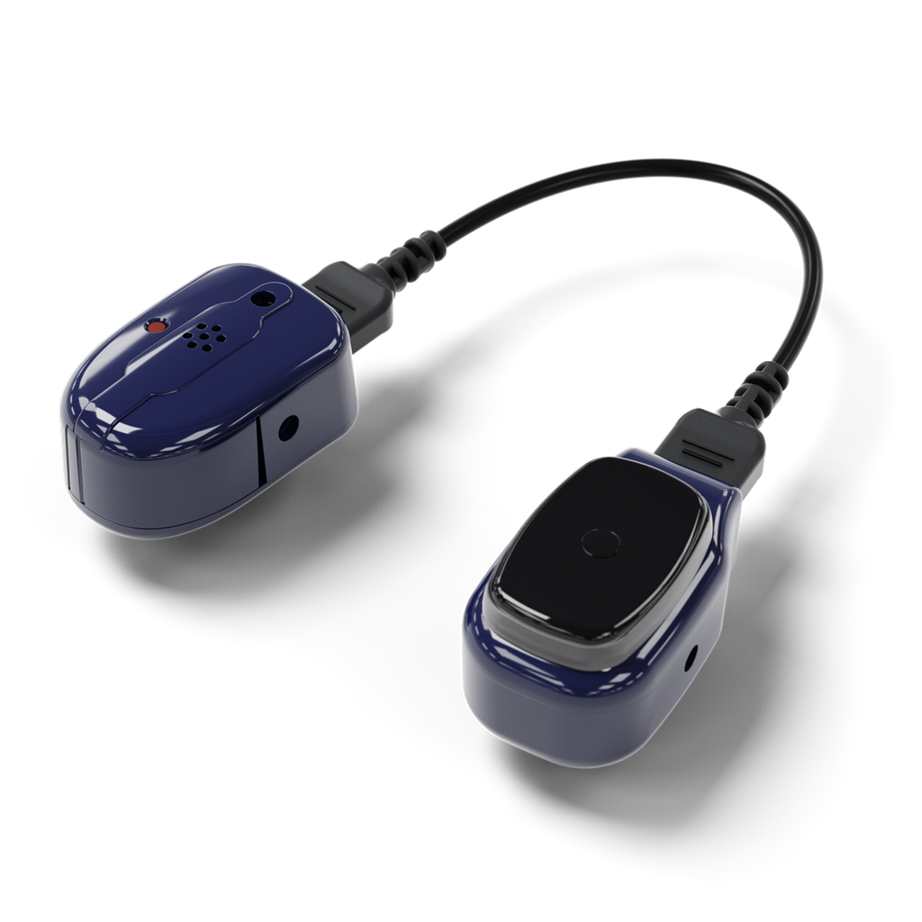 CONTACT MINI-TEL/BIN/BL (bin, w/telcoil, blue)
