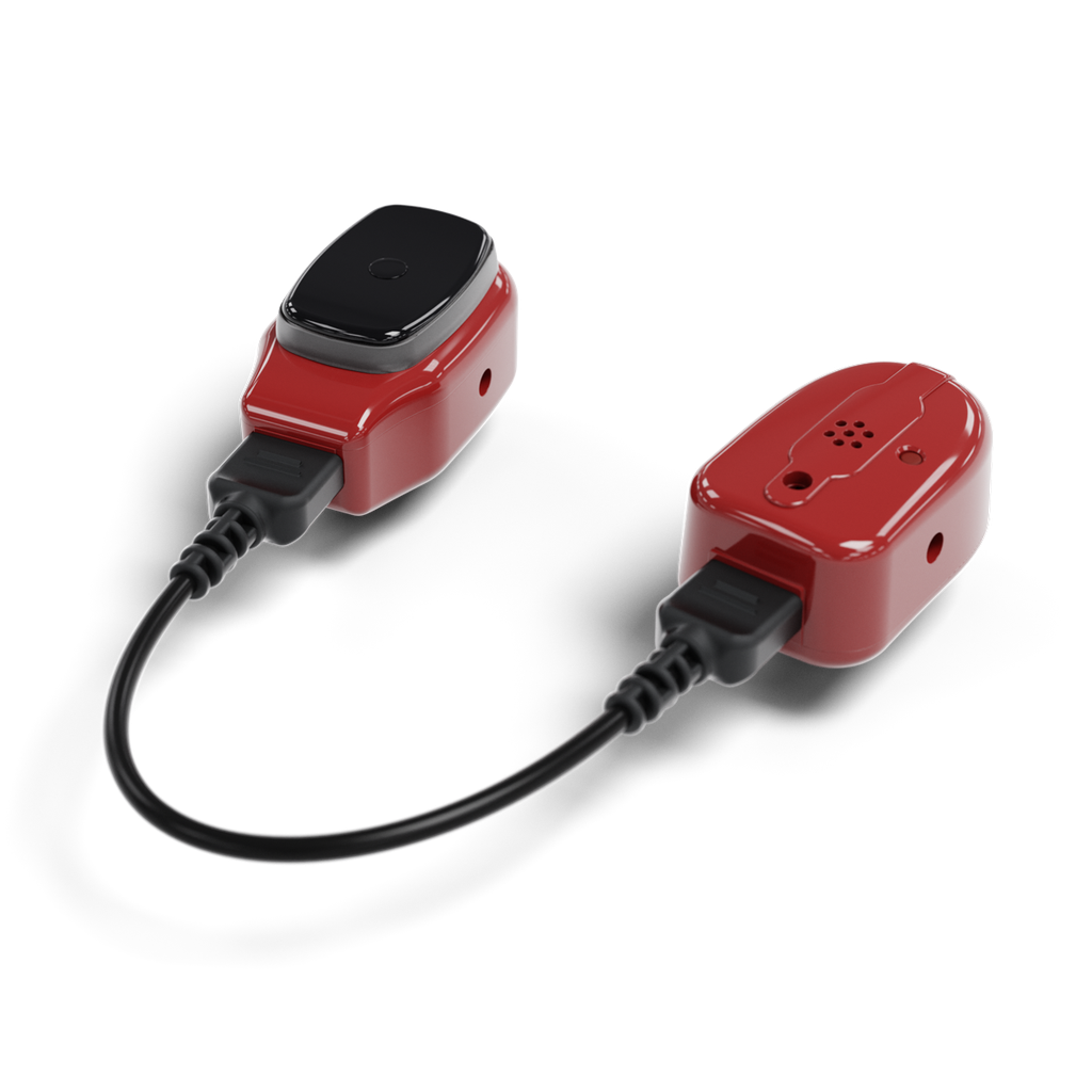 CONTACT MINI-TEL/MON/RT (mon, w/telcoil, red)